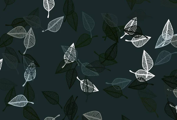 Açık yeşil vektör el boyalı doku. Yapraklı modern geometrik soyut çizim. Boyama kitapları ve çocuklar için sayfalar.