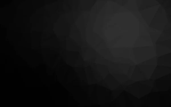 ダークシルバー グレーベクトル抽象モザイク背景 — ストックベクタ