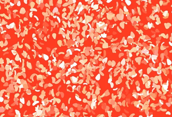 Memphis şekilli açık kırmızı vektör şablonu. Renkli rastgele şekillerle modern soyut illüstrasyon. Bir cep telefonu için arka plan.