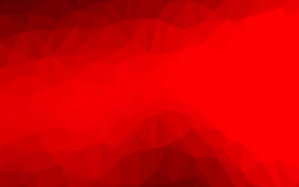 Světle Červená Vektor Zářící Trojúhelníková Šablona — Stockový vektor