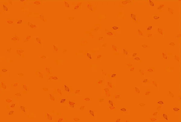 Jasnopomarańczowy Wektor Tle Bazgrołów Niejasna Abstrakcyjna Ilustracja Liśćmi Stylu Bazgrołów — Wektor stockowy