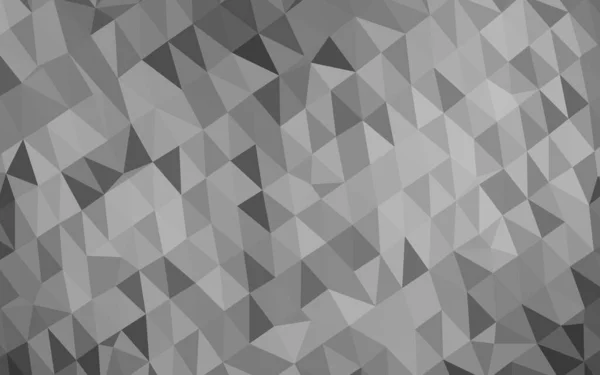 ライトシルバー グレーベクトル輝く三角形パターン — ストックベクタ