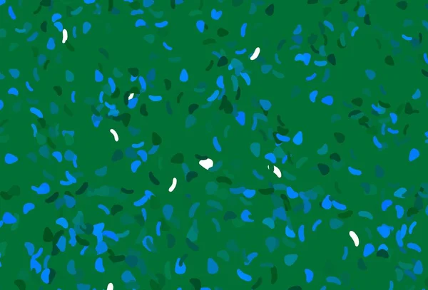 Ανοιχτό Μπλε Πράσινο Διανυσματικό Μοτίβο Χαοτικά Σχήματα Εικονογράφηση Πολύχρωμα Σχήματα — Διανυσματικό Αρχείο