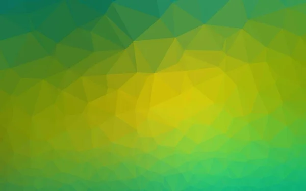 Светло Зеленый Желтый Векторный Многоугольник — стоковый вектор