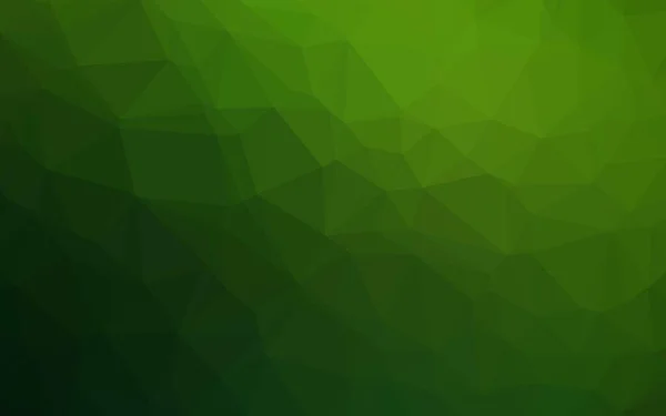 Světle Zelená Vektorový Trojúhelník Mozaika Šablona — Stockový vektor