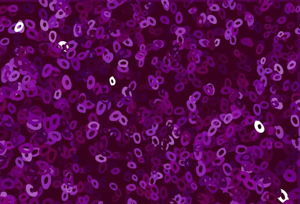 Küreli koyu mor vektör deseni. Doğa tarzında renkli baloncuklu soyut illüstrasyon. İş reklamları için tasarım.