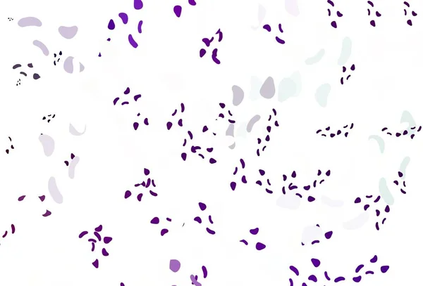 Light Purple Vector Template Memphis Shapes Σύγχρονη Αφηρημένη Απεικόνιση Πολύχρωμες — Διανυσματικό Αρχείο