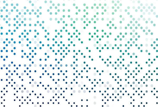 Açık mavi, köpüklü yeşil vektör arkaplan. Doğa tarzında bulanık halkaları olan güzel renkli çizimler. Güzel web siteleri için desen.