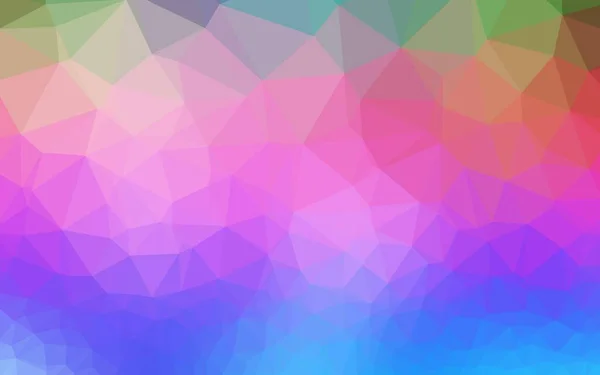 Свет Разноцветный Вектор Рейнбоу Многоугольная Компоновка — стоковый вектор