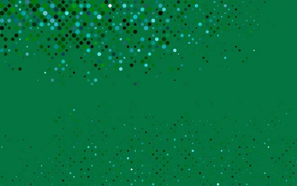 ライトブルー円の緑のベクトルテンプレート — ストックベクタ