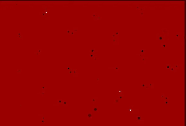 Luz Fundo Vetor Vermelho Com Triângulos Círculos Cubos Ilustração Abstrata — Vetor de Stock