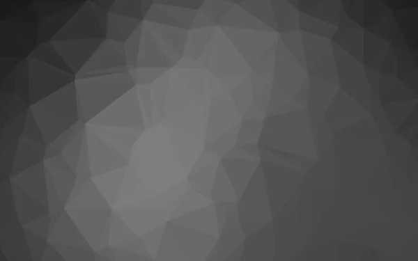Dark Silver Šedý Vektor Zářící Trojúhelníková Šablona — Stockový vektor