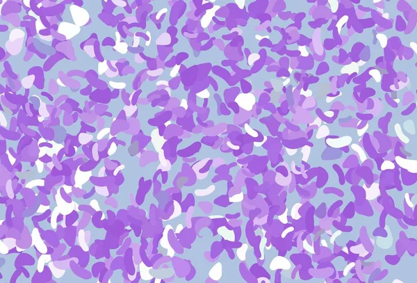 Soyut biçimlere sahip açık mor vektör arkaplanı. Renkli rastgele şekillerle modern soyut illüstrasyon. Kartvizitiniz için modern tasarım.