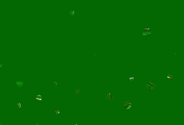 Светло Зеленая Желтая Векторная Компоновка Кружочками Красивая Цветная Иллюстрация Размытыми — стоковый вектор