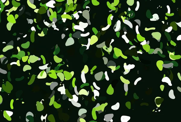 Light Green Vector Template Memphis Shapes Διακοσμητικό Σχέδιο Αφηρημένο Στυλ — Διανυσματικό Αρχείο