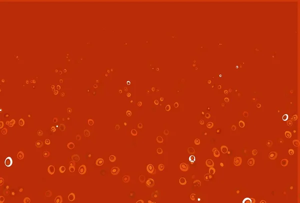 Светло Оранжевый Векторный Рисунок Сферами Абстрактная Иллюстрация Цветными Пузырями Стиле — стоковый вектор