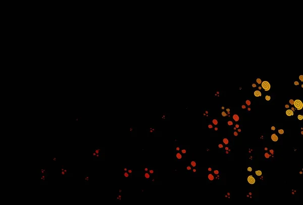 Donker Oranje Vectorsjabloon Met Abstracte Lijnen Creatieve Illustratie Halve Toon — Stockvector