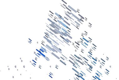 Tekrarlanan çubuklarla hafif BLUE vektör şablonu. Bulanık arkaplanda gradyanı olan çizgiler. Reklamlar, posterler, afişler için desen.