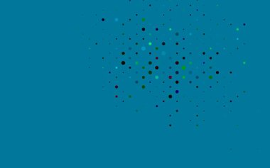 Açık Çokrenkli, noktalı Gökkuşağı vektör arkaplanı.