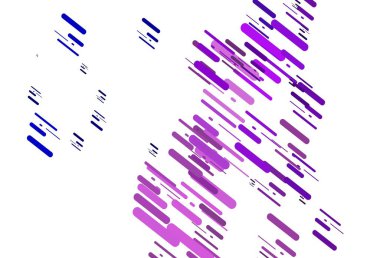 Açık Pembe, uzun çizgileri olan mavi vektör arkaplan. Bulanık arkaplanda gradyanı olan çizgiler. Reklamınız, posteriniz, afişiniz için en iyi tasarım.