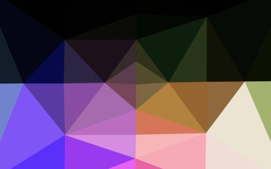 Açık Çokrenkli, Gökkuşağı vektörü soyut çokgen yerleşimi.