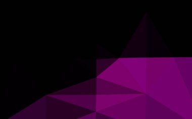 Koyu Mor vektör çokgen arkaplan.