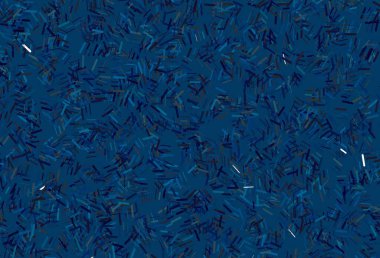 Düz çizgileri olan koyu mavi vektör arkaplan. Renkli çubuklarla gösterişli soyut çizimler. TV reklamları için arkaplan.