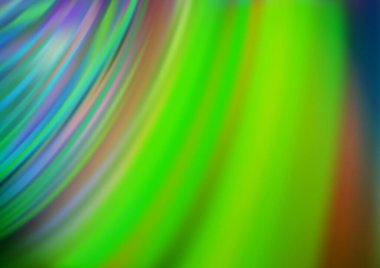 Açık Mavi, çizgili yeşil vektör deseni, oval.