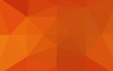 Açık Turuncu vektör soyut çokgen dokusu.