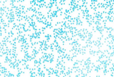 Kabarcıklı hafif BLUE vektör arkaplanı. Doğa tarzında bulanık halkaları olan güzel renkli çizimler. Marka kitabınız için şablon.