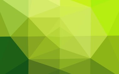 Açık Yeşil vektör üçgen mozaik dokusu.