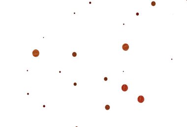 Açık sarı, noktalı turuncu vektör arkaplan. Parlak renkli soyut çemberlerin olduğu bir resim. Güzel web siteleri için desen.