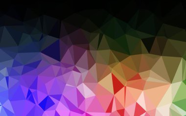 Açık Çokrenkli, Gökkuşağı vektörü çokgen arkaplan.