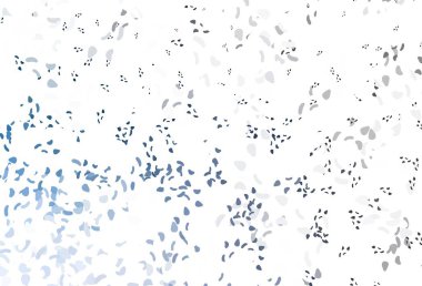 Memphis şekilli hafif BLUE vektör şablonu. Soyut tarzda rengarenk gradyan şekilleri olan bir resim. Web siteniz için basit tasarım.