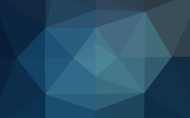 Koyu mavi vektör soyut mozaik arkaplan.