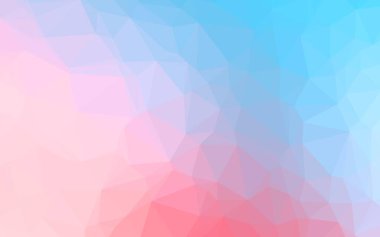 Açık mavi, kırmızı vektör üçgen şeklinde parlıyor.