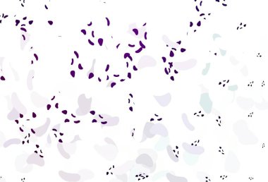 Soyut formlarla açık mor vektör arkaplanı. Soyut tarzda rengarenk gradyan şekilleri olan bir resim. Duvar kağıtları için zarif tasarım.