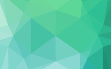 Açık yeşil vektör düşük poli kapağı.