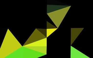 Açık Mavi, Sarı vektör üçgen mozaik şablon.