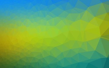 Koyu Mavi, Sarı vektör çokgen arkaplan.