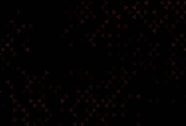 Koyu turuncu vektör düzeni çizgiler, üçgenler. Soyut üçgenli dekoratif tasarım. İniş sayfası için modern şablon.