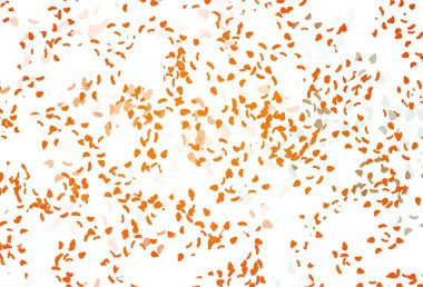 Memphis şekilli Light Orange vektör şablonu. Modern tarzda değişen renkli kaotik formlar. İşiniz için en iyi akıllı tasarım.