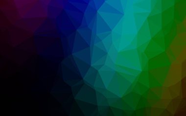 Soyut geometrik renkli vektör üçgen deseni