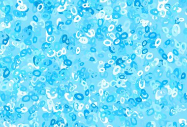 Açık mavi, diskli yeşil vektör dokusu. Bulanık dekoratif tasarım baloncuklu soyut tarzda. Marka kitabınız için şablon.