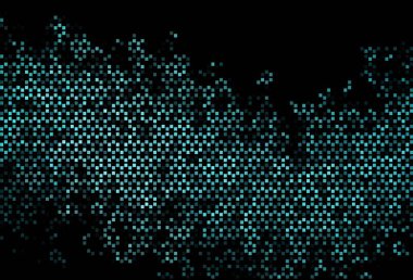 Kare biçiminde koyu mavi vektör şablonu. Dikdörtgen şekilli soyut çizimler. Cep telefonları için arka plan.