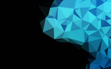 Soyut geometrik renkli vektör üçgen deseni