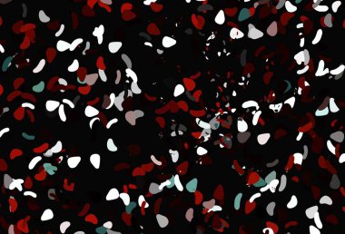 Soyut şekilli açık kırmızı vektör arkaplanı. Modern tarzda değişen renkli kaotik formlar. Web siteniz için basit tasarım.