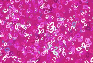 Lekeli açık pembe vektör kaplaması. Bulanık yağmur damlaları olan soyut bir çizim. Reklamlar, broşürler için desen.