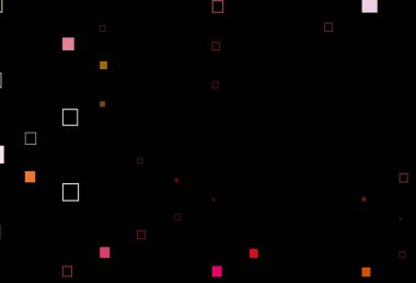 Koyu kırmızı, kare şeklinde sarı vektör şablonu. Dikdörtgen şekilli soyut çizimler. Web siteleri, iniş sayfaları için desen.
