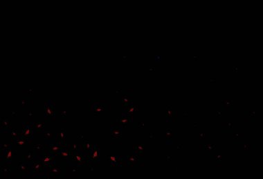 Koyu mavi, kırmızı vektör karalama örtüsü. Yapraklarla modern tarzda yepyeni renkli bir tasvir. Tasarımınız için yeni bir doku.